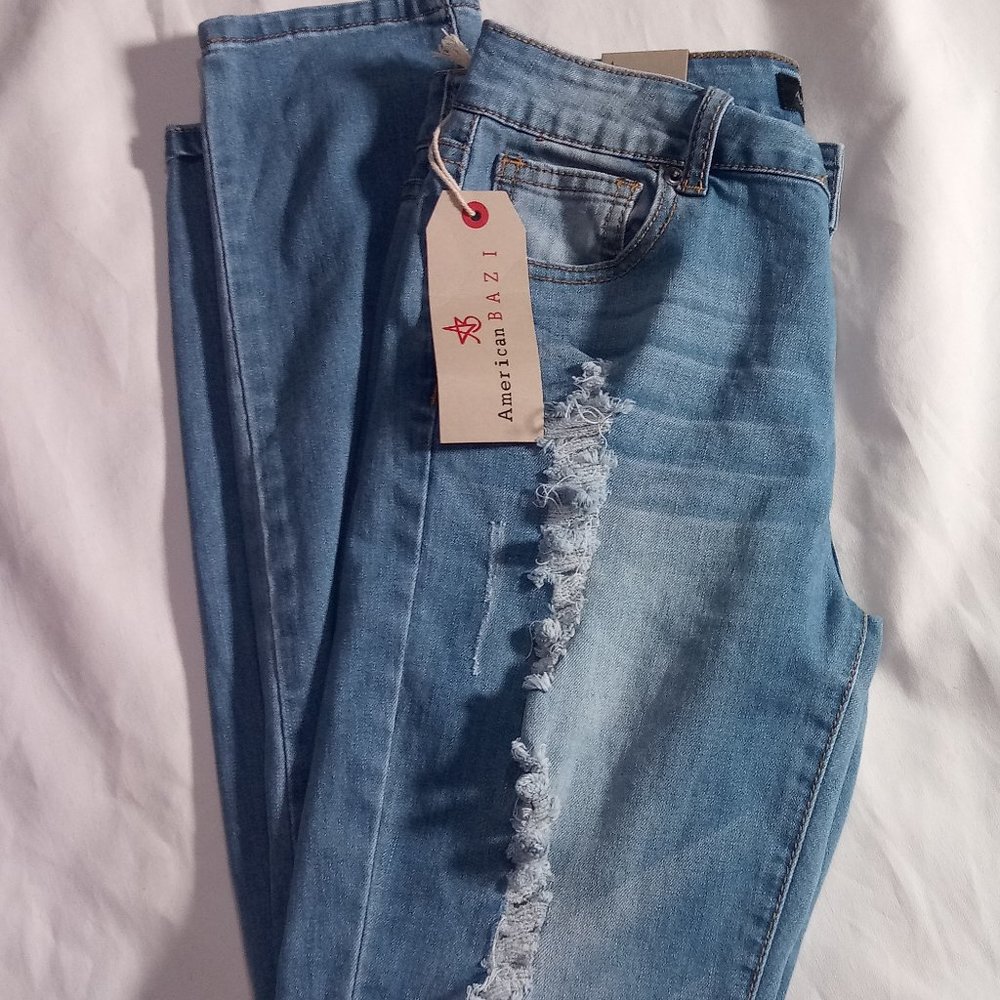 AMERICAN BAZI LOW RISE SKINNY JEANS